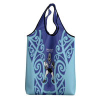 Northland Custom Rugby New Zealand Grocery Bag Aotearoa Maori Pukana Tiki Mascot
