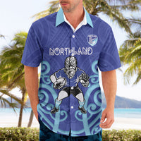 Northland Custom Rugby New Zealand Hawaiian Shirt Aotearoa Maori Pukana Tiki Mascot