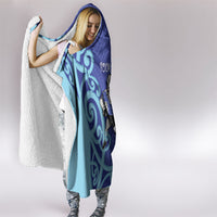 Northland Custom Rugby New Zealand Hooded Blanket Aotearoa Maori Pukana Tiki Mascot