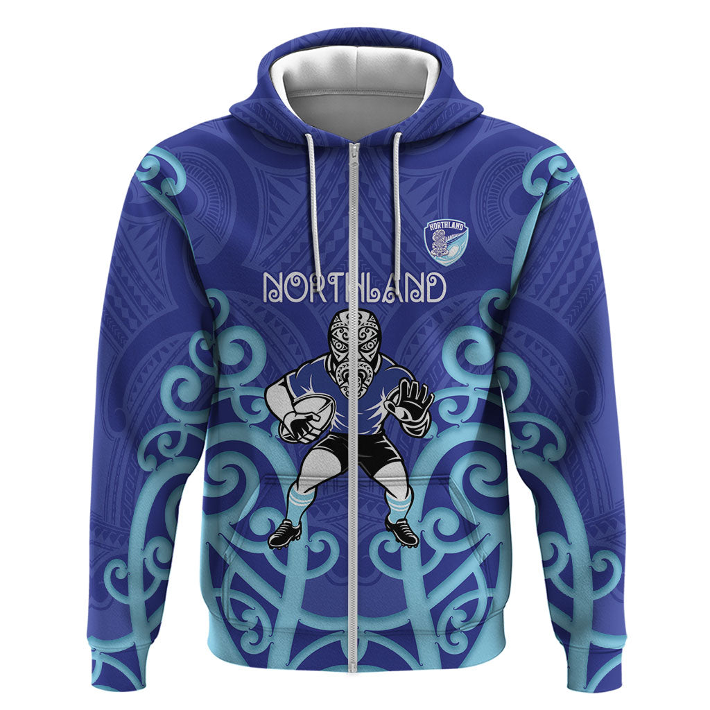 Northland Custom Rugby New Zealand Hoodie Aotearoa Maori Pukana Tiki Mascot