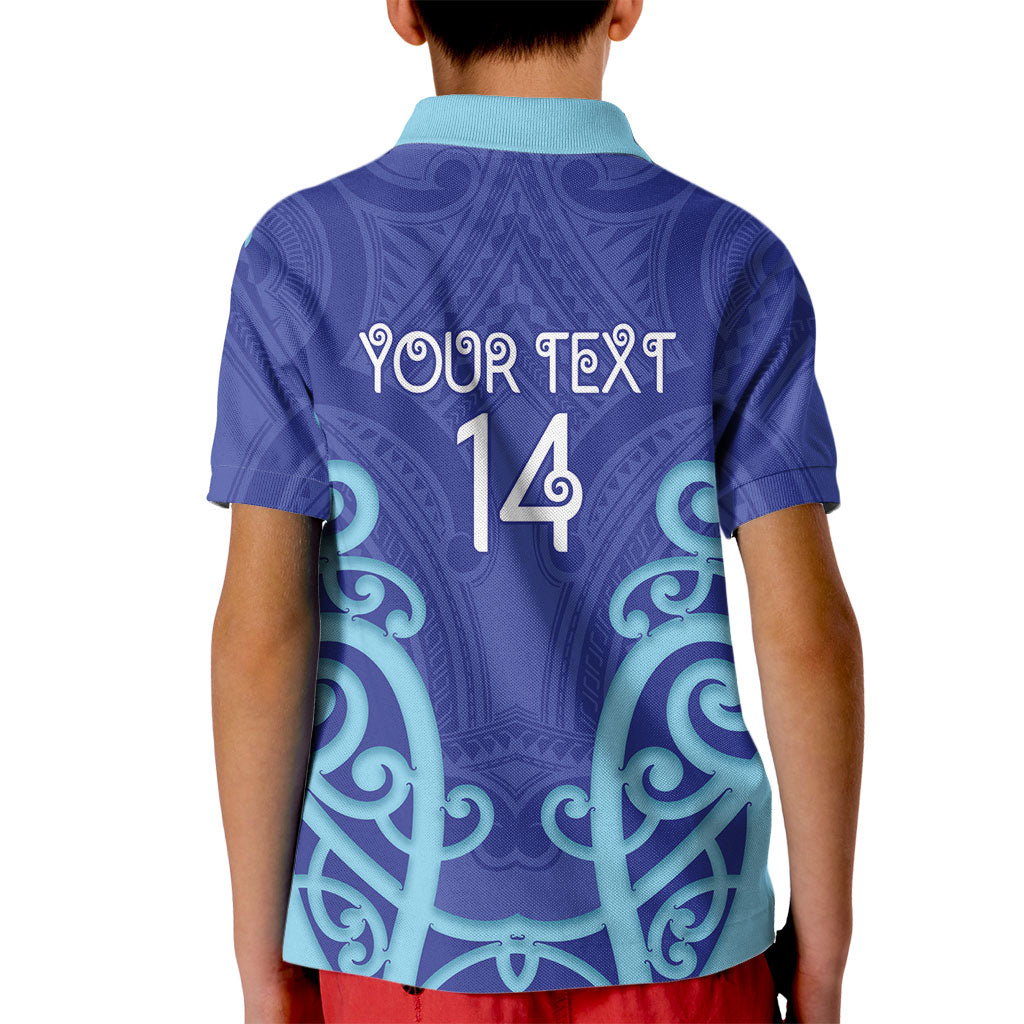 Northland Custom Rugby New Zealand Kid Polo Shirt Aotearoa Maori Pukana Tiki Mascot