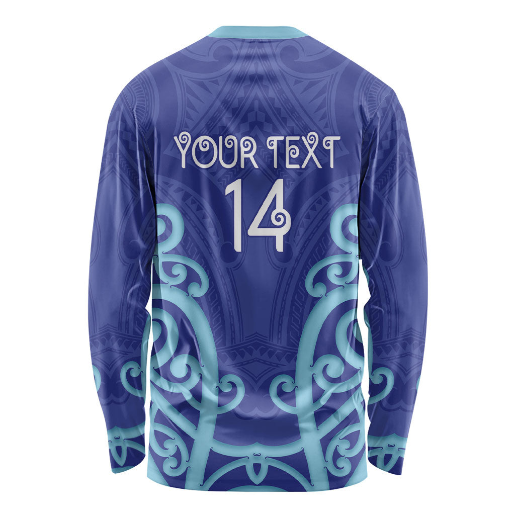 Northland Custom Rugby New Zealand Long Sleeve Shirt Aotearoa Maori Pukana Tiki Mascot