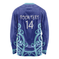 Northland Custom Rugby New Zealand Long Sleeve Shirt Aotearoa Maori Pukana Tiki Mascot