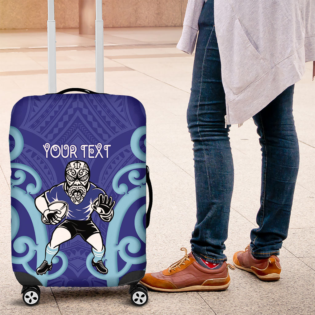 Northland Custom Rugby New Zealand Luggage Cover Aotearoa Maori Pukana Tiki Mascot
