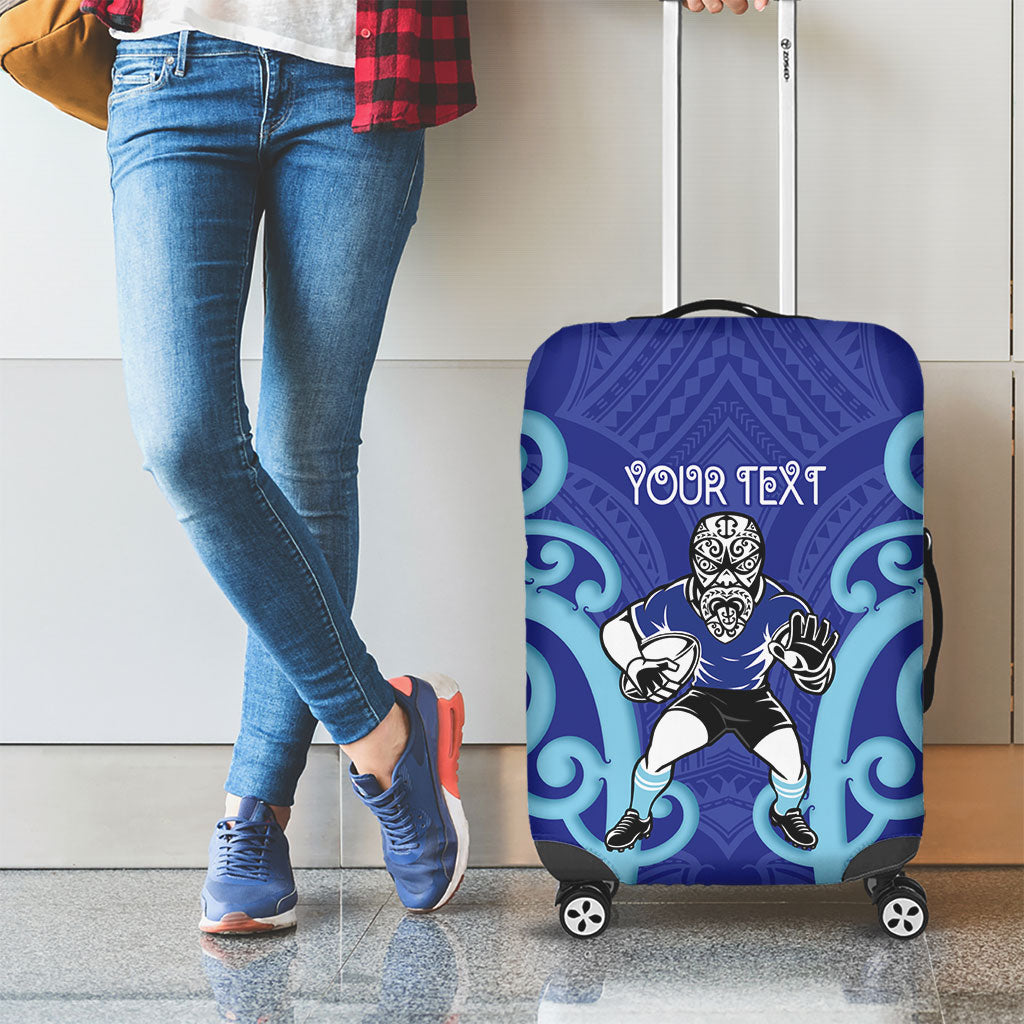 Northland Custom Rugby New Zealand Luggage Cover Aotearoa Maori Pukana Tiki Mascot
