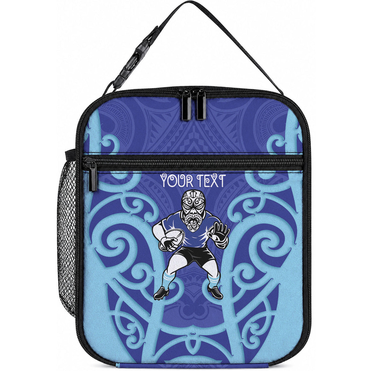 Northland Custom Rugby New Zealand Lunch Bag Aotearoa Maori Pukana Tiki Mascot