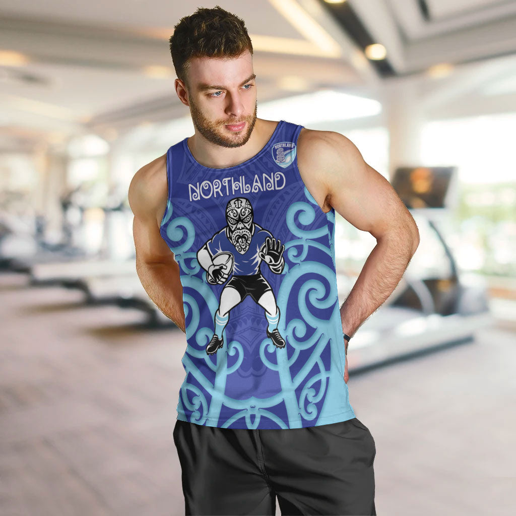 Northland Custom Rugby New Zealand Men Tank Top Aotearoa Maori Pukana Tiki Mascot