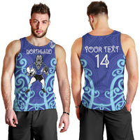 Northland Custom Rugby New Zealand Men Tank Top Aotearoa Maori Pukana Tiki Mascot