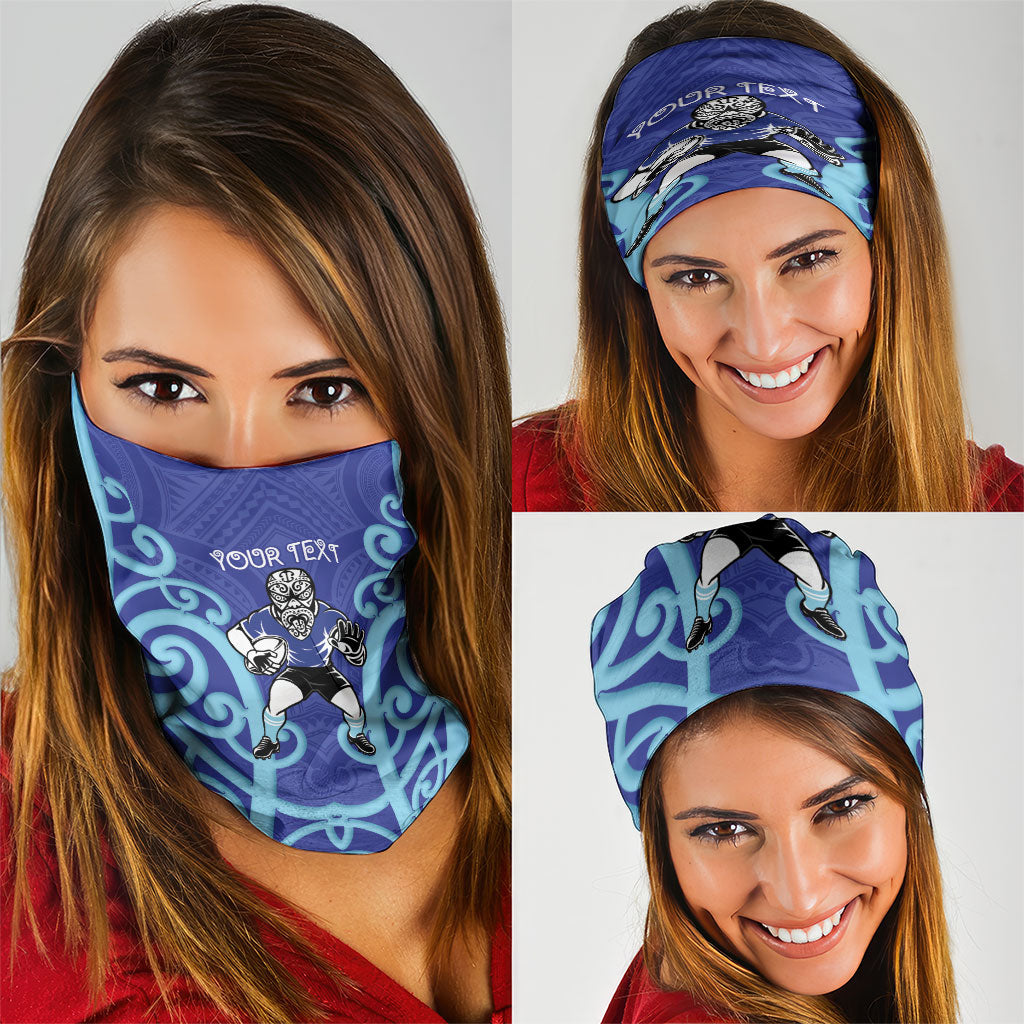 Northland Custom Rugby New Zealand Neck Gaiter Aotearoa Maori Pukana Tiki Mascot