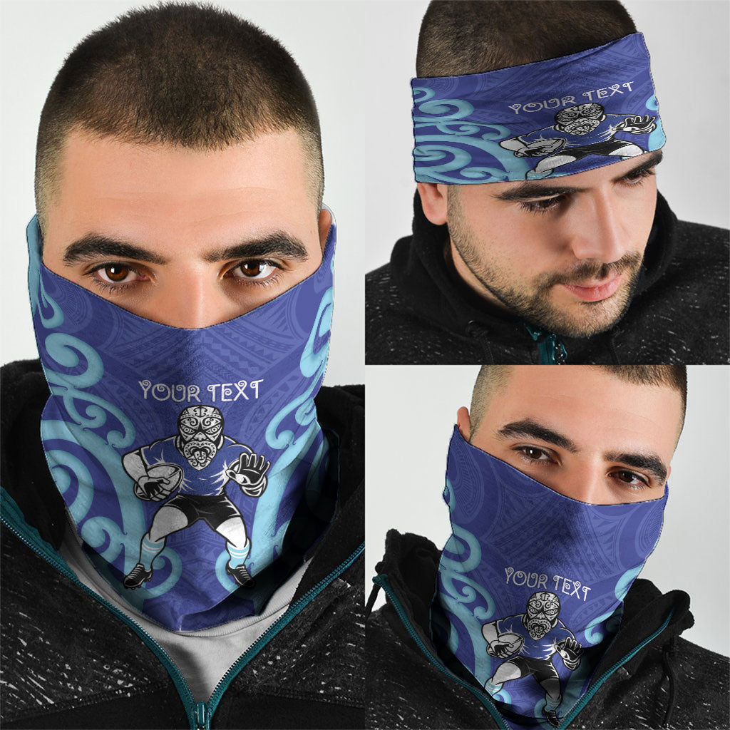 Northland Custom Rugby New Zealand Neck Gaiter Aotearoa Maori Pukana Tiki Mascot