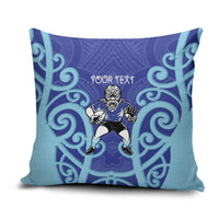 Northland Custom Rugby New Zealand Pillow Cover Aotearoa Maori Pukana Tiki Mascot
