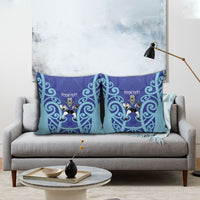 Northland Custom Rugby New Zealand Pillow Cover Aotearoa Maori Pukana Tiki Mascot