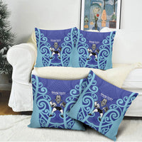 Northland Custom Rugby New Zealand Pillow Cover Aotearoa Maori Pukana Tiki Mascot