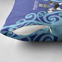 Northland Custom Rugby New Zealand Pillow Cover Aotearoa Maori Pukana Tiki Mascot