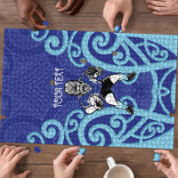 Northland Custom Rugby New Zealand Puzzle Aotearoa Maori Pukana Tiki Mascot