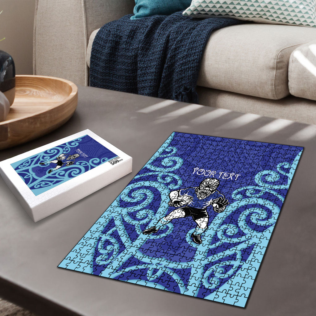 Northland Custom Rugby New Zealand Puzzle Aotearoa Maori Pukana Tiki Mascot