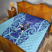 Northland Custom Rugby New Zealand Quilt Aotearoa Maori Pukana Tiki Mascot