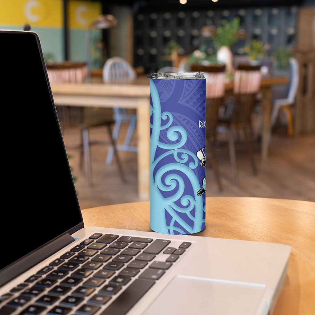 Northland Rugby New Zealand Skinny Tumbler Aotearoa Maori Pukana Tiki Mascot