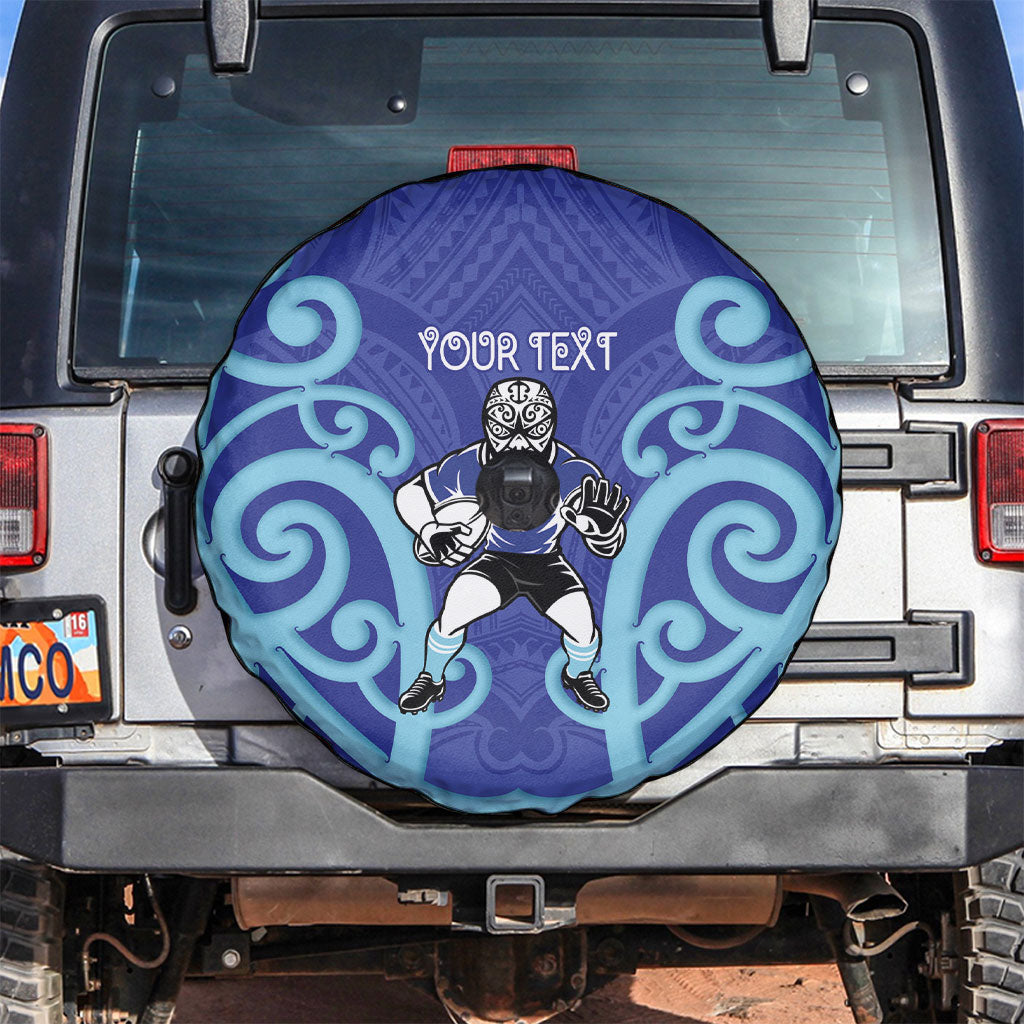 Northland Custom Rugby New Zealand Spare Tire Cover Aotearoa Maori Pukana Tiki Mascot