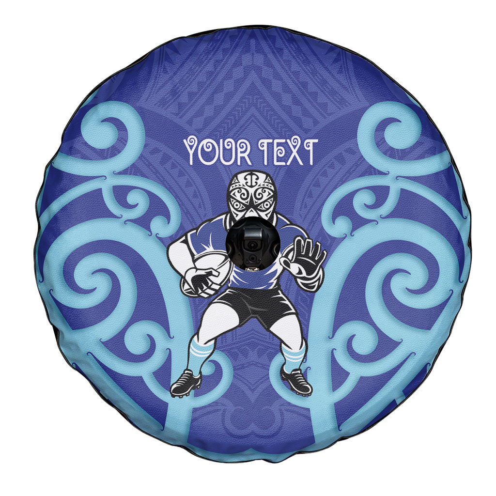 Northland Custom Rugby New Zealand Spare Tire Cover Aotearoa Maori Pukana Tiki Mascot
