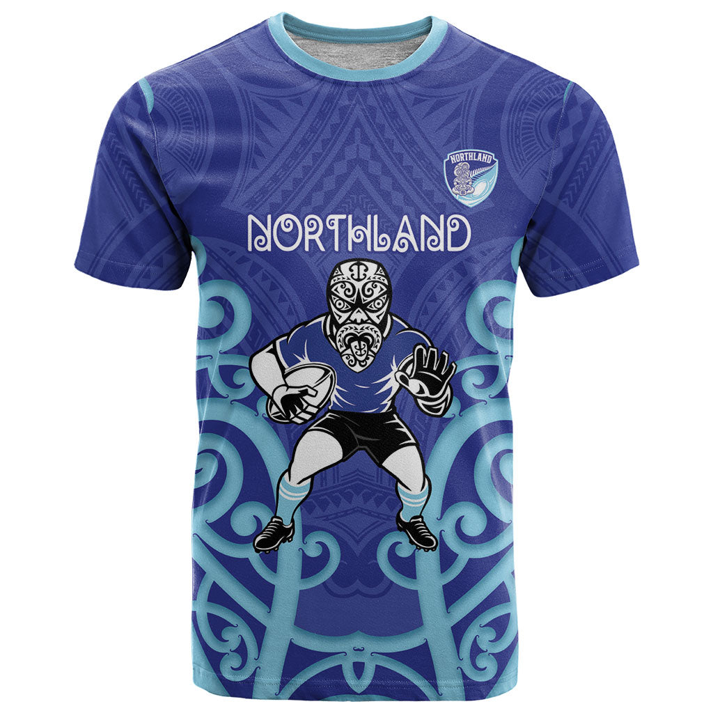 Northland Custom Rugby New Zealand T Shirt Aotearoa Maori Pukana Tiki Mascot