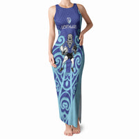 Northland Custom Rugby New Zealand Tank Maxi Dress Aotearoa Maori Pukana Tiki Mascot
