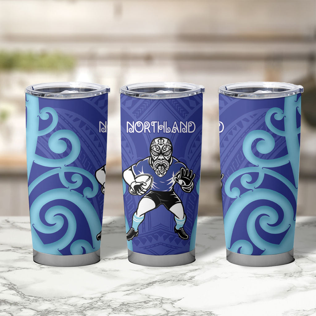 Northland Rugby New Zealand Tumbler Cup Aotearoa Maori Pukana Tiki Mascot
