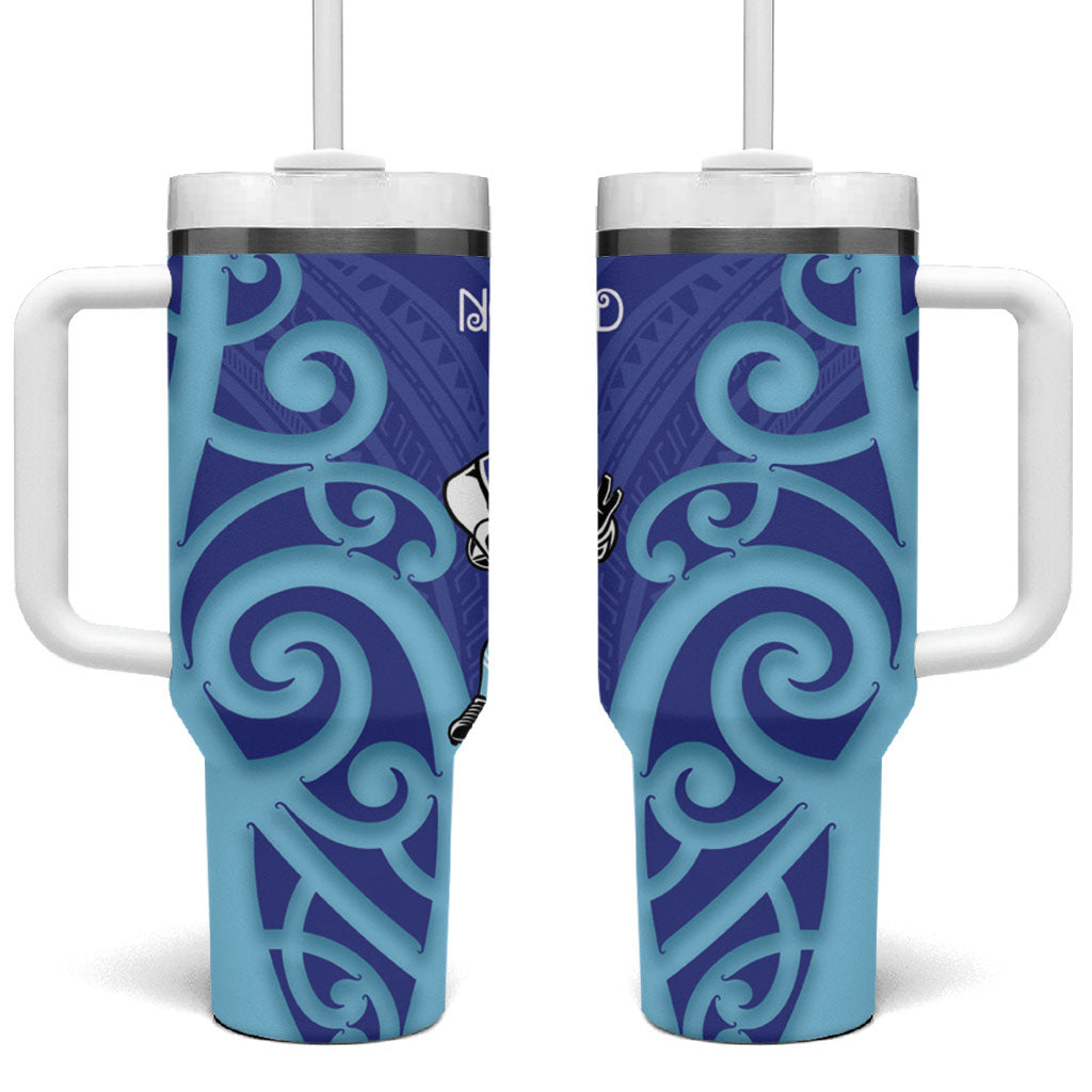 Northland Rugby New Zealand Tumbler With Handle Aotearoa Maori Pukana Tiki Mascot