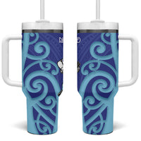Northland Rugby New Zealand Tumbler With Handle Aotearoa Maori Pukana Tiki Mascot