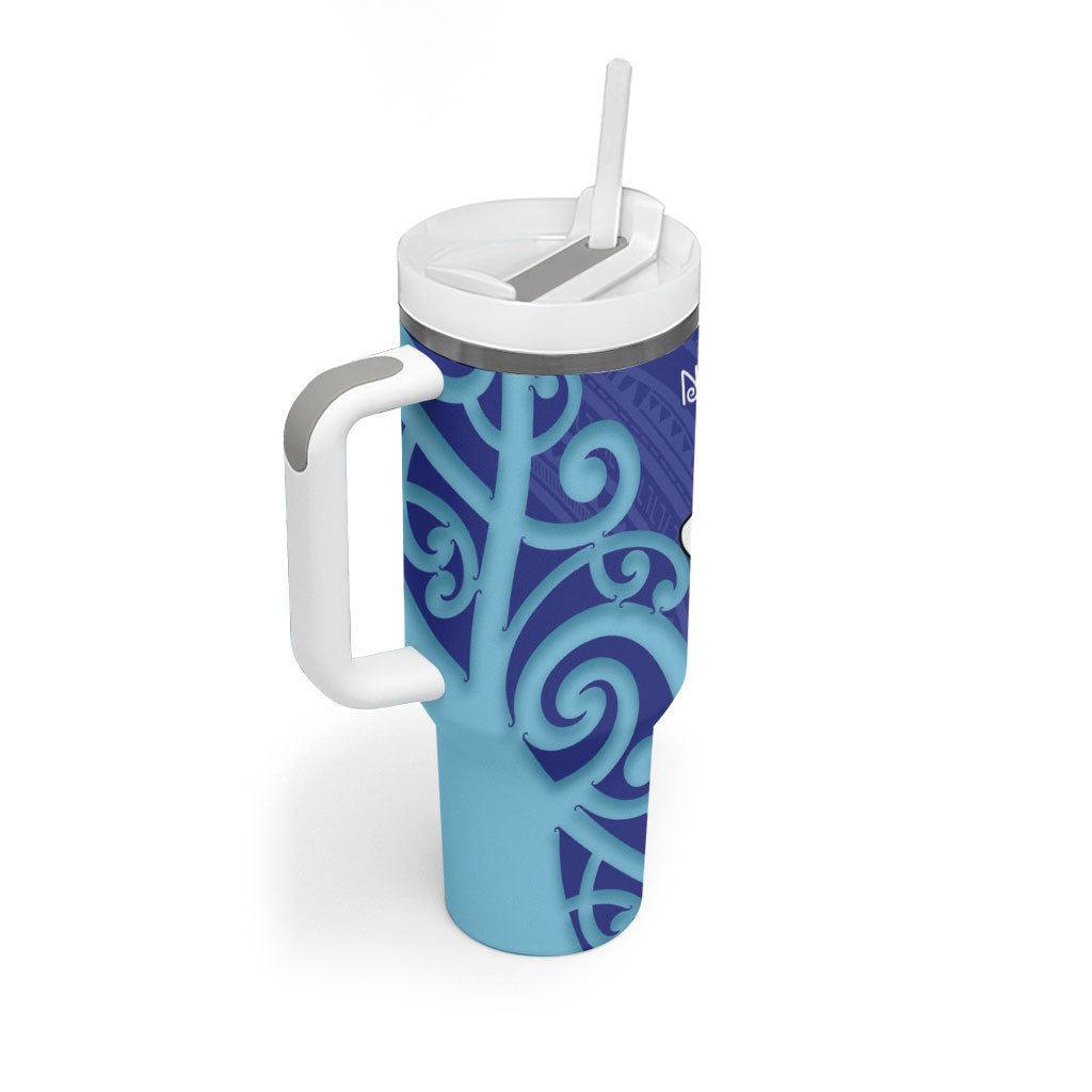 Northland Rugby New Zealand Tumbler With Handle Aotearoa Maori Pukana Tiki Mascot
