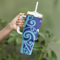 Northland Rugby New Zealand Tumbler With Handle Aotearoa Maori Pukana Tiki Mascot