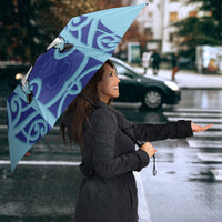 Northland Custom Rugby New Zealand Umbrella Aotearoa Maori Pukana Tiki Mascot