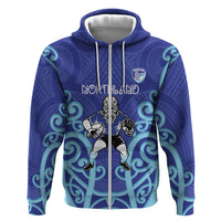 Northland Custom Rugby New Zealand Zip Hoodie Aotearoa Maori Pukana Tiki Mascot