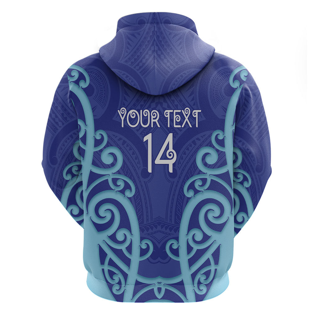 Northland Custom Rugby New Zealand Zip Hoodie Aotearoa Maori Pukana Tiki Mascot