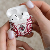 North Harbour Rugby New Zealand AirPods Case Aotearoa Maori Pukana Tiki Mascot