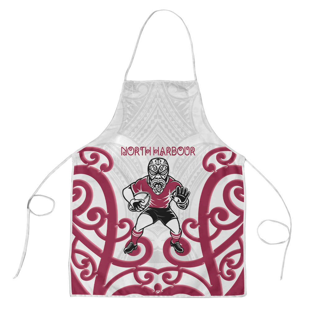 North Harbour Rugby New Zealand Apron Aotearoa Maori Pukana Tiki Mascot