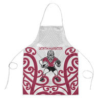 North Harbour Rugby New Zealand Apron Aotearoa Maori Pukana Tiki Mascot