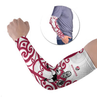 North Harbour Custom Rugby New Zealand Arm Sleeves Aotearoa Maori Pukana Tiki Mascot