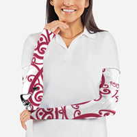 North Harbour Custom Rugby New Zealand Arm Sleeves Aotearoa Maori Pukana Tiki Mascot