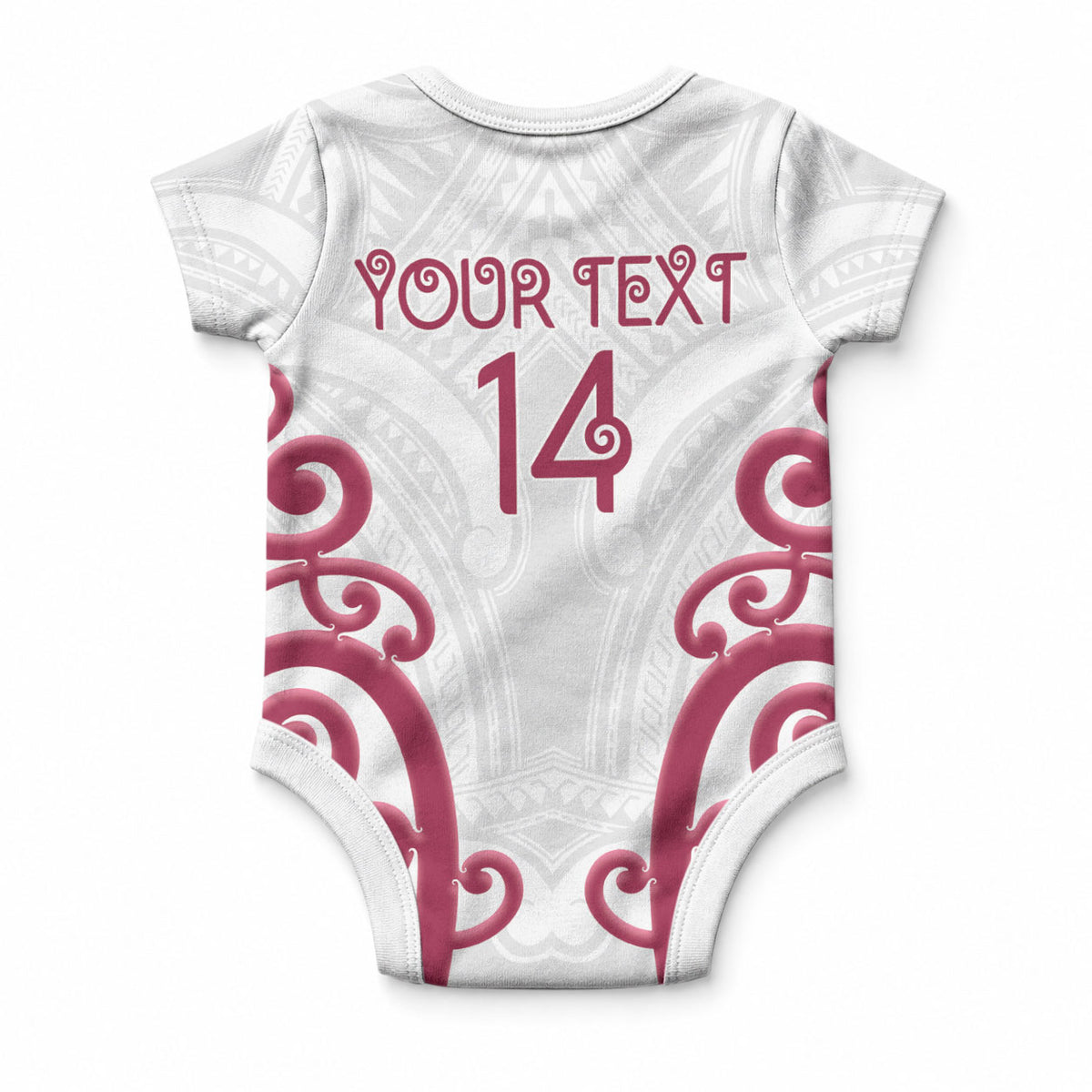 North Harbour Custom Rugby New Zealand Baby Onesie Aotearoa Maori Pukana Tiki Mascot
