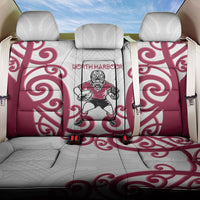 North Harbour Rugby New Zealand Back Car Seat Cover Aotearoa Maori Pukana Tiki Mascot