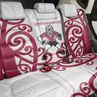 North Harbour Rugby New Zealand Back Car Seat Cover Aotearoa Maori Pukana Tiki Mascot