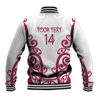 North Harbour Custom Rugby New Zealand Baseball Jacket Aotearoa Maori Pukana Tiki Mascot