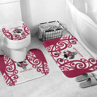 North Harbour Rugby New Zealand Bathroom Set Aotearoa Maori Pukana Tiki Mascot