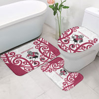 North Harbour Rugby New Zealand Bathroom Set Aotearoa Maori Pukana Tiki Mascot