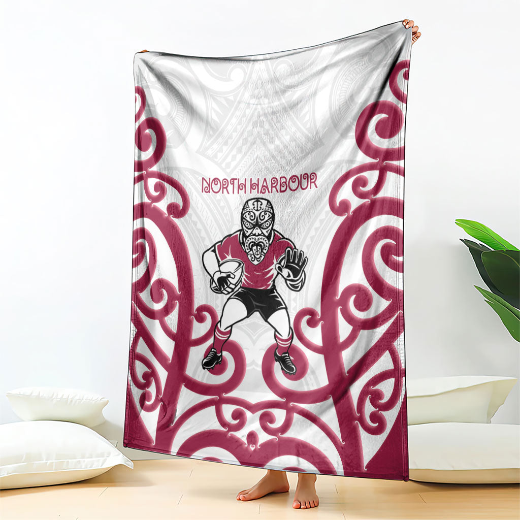 North Harbour Rugby New Zealand Blanket Aotearoa Maori Pukana Tiki Mascot