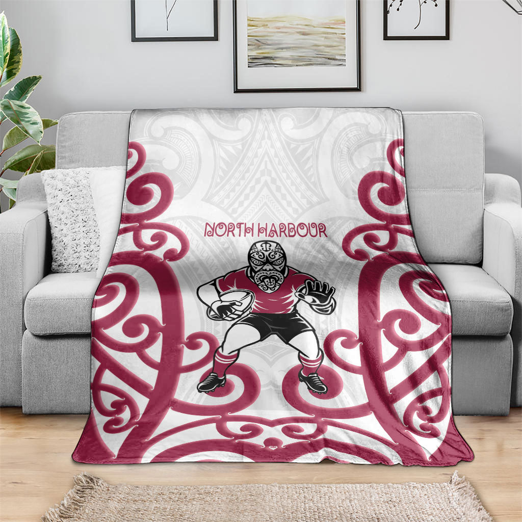 North Harbour Rugby New Zealand Blanket Aotearoa Maori Pukana Tiki Mascot