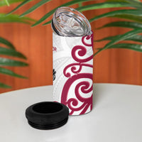 North Harbour Rugby New Zealand 4 in 1 Can Cooler Tumbler Aotearoa Maori Pukana Tiki Mascot