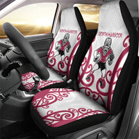 North Harbour Rugby New Zealand Car Seat Cover Aotearoa Maori Pukana Tiki Mascot