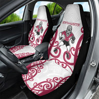 North Harbour Rugby New Zealand Car Seat Cover Aotearoa Maori Pukana Tiki Mascot